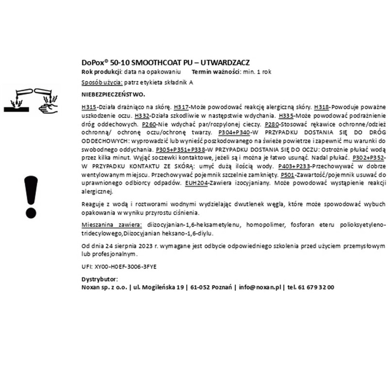 DoPox® SmoothCoat PU Matt 50-10 decorative varnish - Noxan.pl DoPox® SmoothCoat PU Matt 50-10 decorative varnish - Noxan.pl