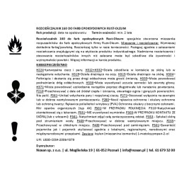 Rozcieńczalnik do farb epoksydowych Rust-Oleum 160 Rozcieńczalnik do farb epoksydowych Rust-Oleum 160