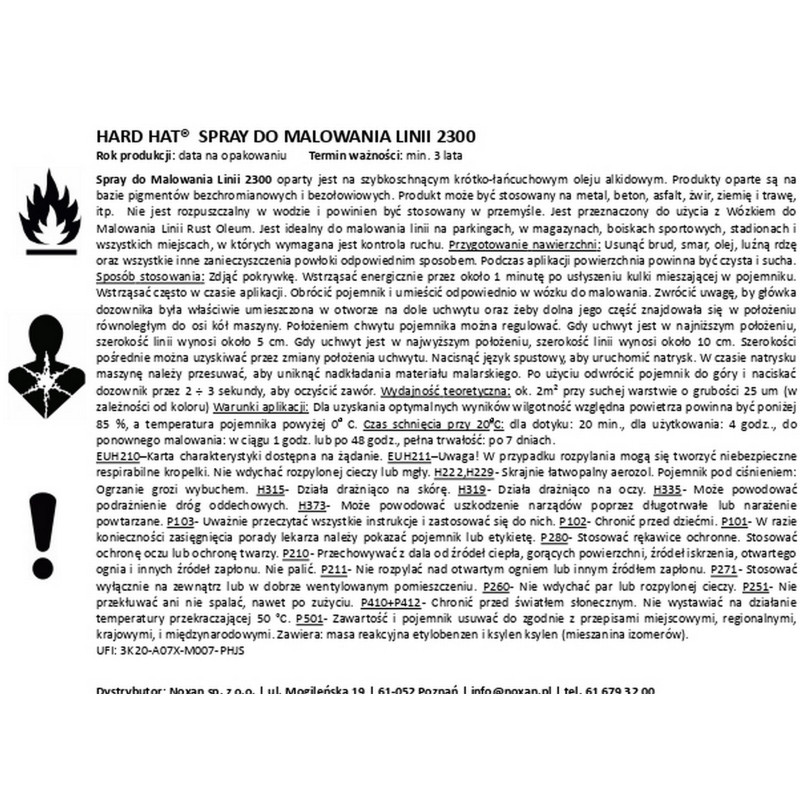 Hard Hat 2300 Line Paint Spray Hard Hat 2300 Line Paint Spray