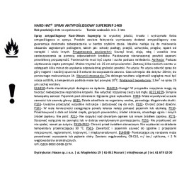 Spray antypoślizgowy SuperGrip (daw. Hard-Hat 2400) Spray antypoślizgowy SuperGrip (daw. Hard-Hat 2400)