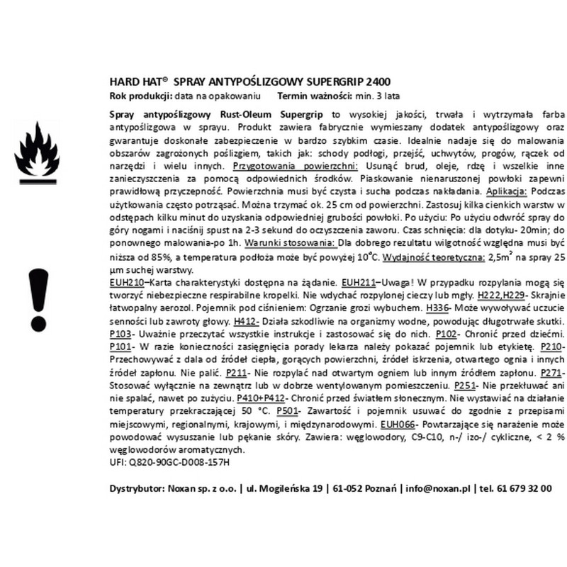 SuperGrip anti-slip spray (ex. Hard-Hat 2400) SuperGrip anti-slip spray (ex. Hard-Hat 2400)