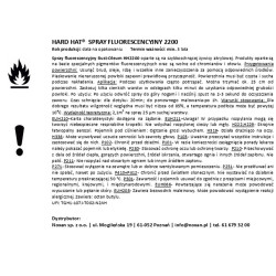 Spray fluorescencyjny Hard Hat 2200 Spray fluorescencyjny Hard Hat 2200