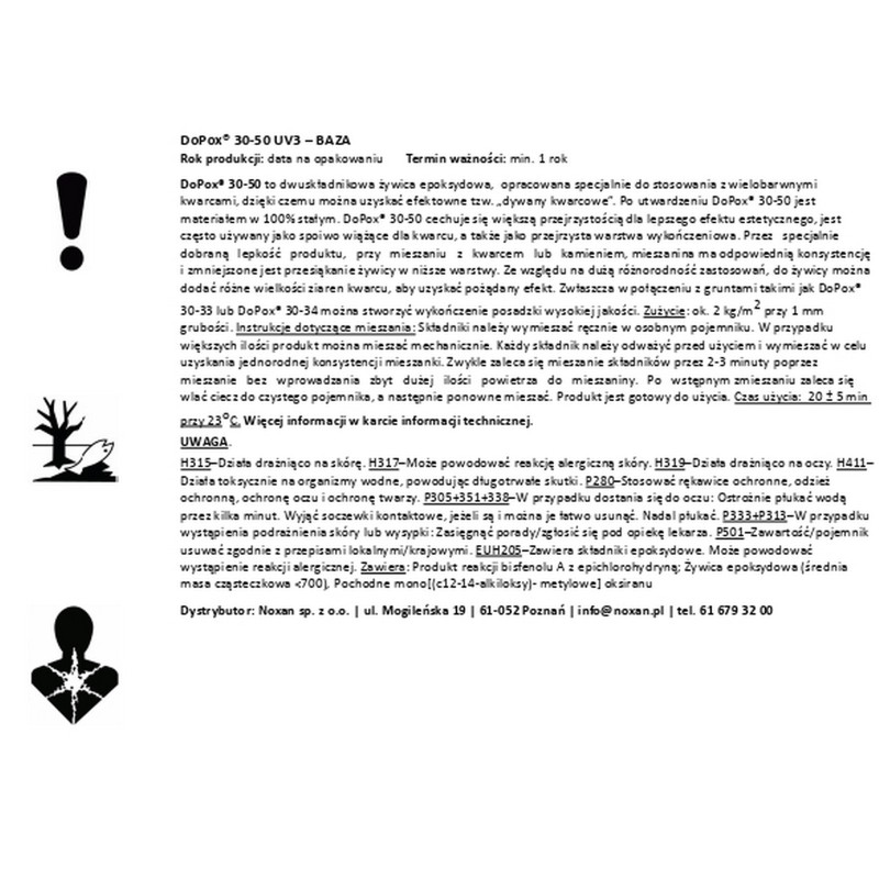 Transparent resin for stone - DoPox® EpoxyClearCoat 30-50 UV3 Transparent resin for stone - DoPox® EpoxyClearCoat 30-50 UV3