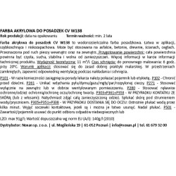 Acrylic paint for floors - W138 Acrylic paint for floors - W138