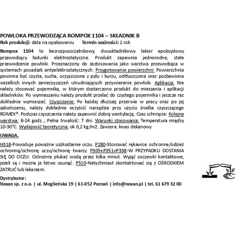 Conductive varnish - Rompox 1104 - Noxan.pl Conductive varnish - Rompox 1104 - Noxan.pl