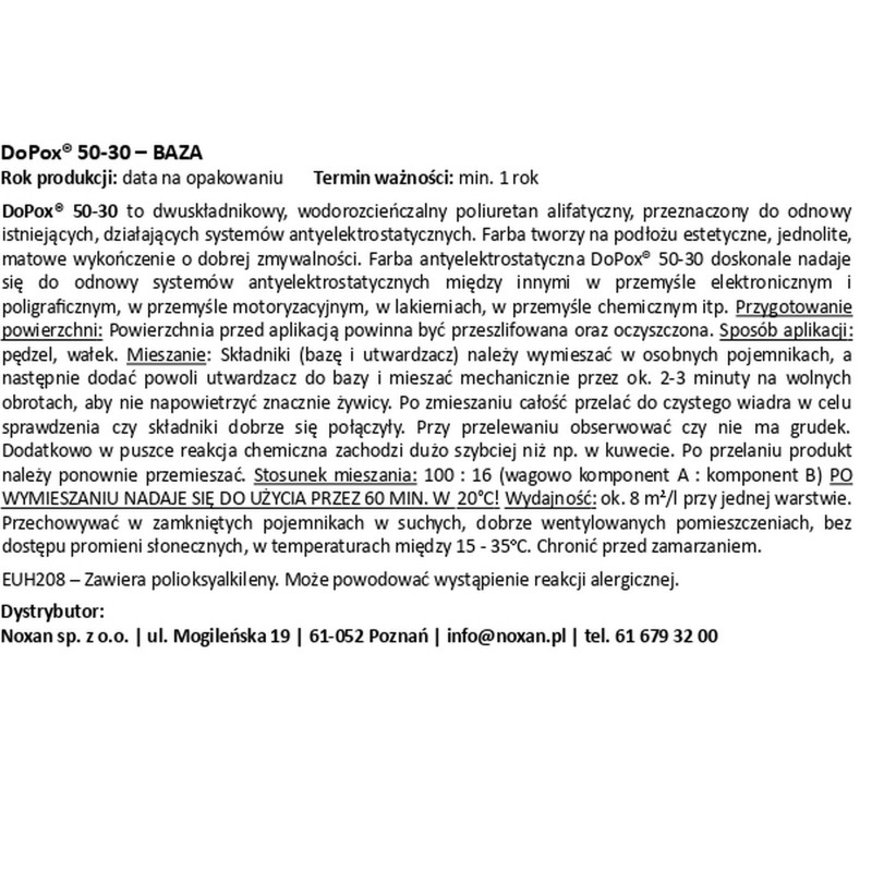 Antistatic renovation paint - DoPox® ConductiveCoat 50-30 Antistatic renovation paint - DoPox® ConductiveCoat 50-30