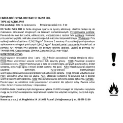 Farba drogowa biała i w kolorach - Traffic PH3 / PH4 Farba drogowa biała i w kolorach - Traffic PH3 / PH4
