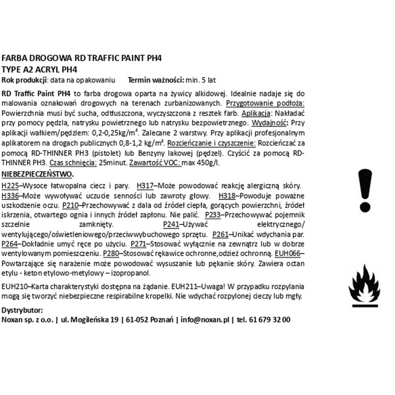 Road paint white and in colors - Traffic PH3 / PH4 Road paint white and in colors - Traffic PH3 / PH4