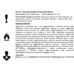 Rozcieńczalnik do farb drogowych Rozcieńczalnik do farb drogowych