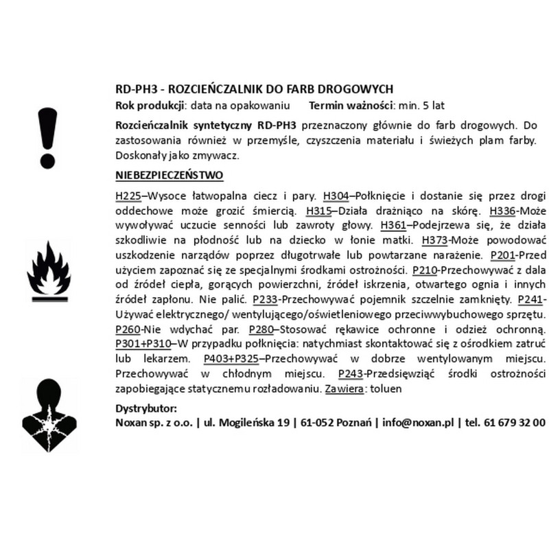 Thinner for road paints - Noxan.pl Thinner for road paints - Noxan.pl