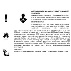 Rozcieńczalnik do masy uszczelniającej RD i RD-WŁÓKNA Rozcieńczalnik do masy uszczelniającej RD i RD-WŁÓKNA
