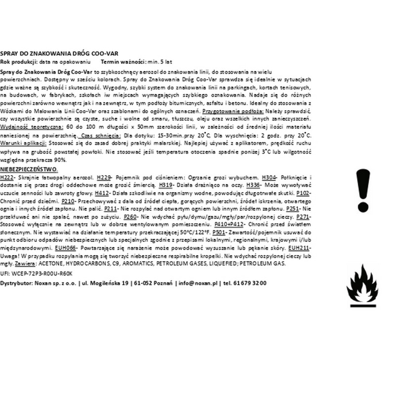 Spraye do oznaczeń Coo-Var Q108 Spraye do oznaczeń Coo-Var Q108