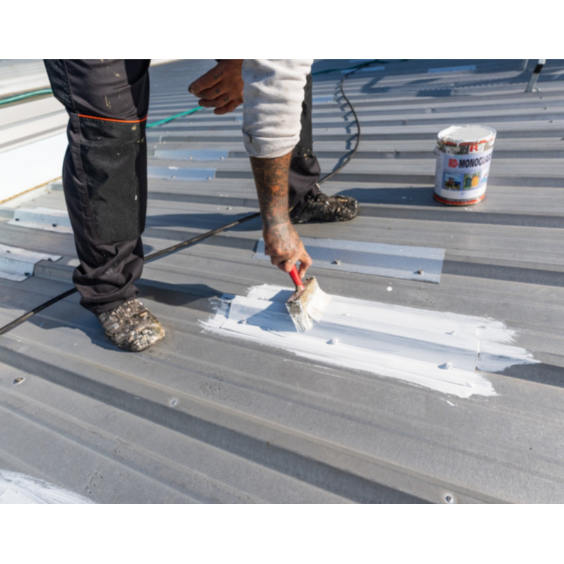 Monoguard white heat-reflective sheet metal roof paint - Noxan.pl Monoguard white heat-reflective sheet metal roof paint - Noxan.pl
