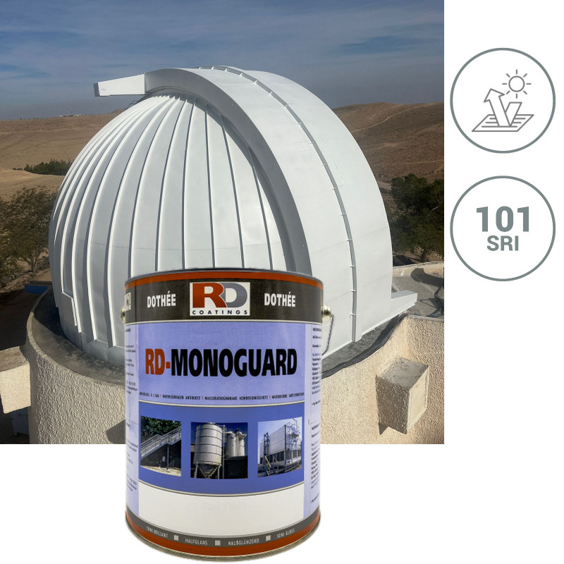 Monoguard white heat-reflective sheet metal roof paint - Noxan.pl Monoguard white heat-reflective sheet metal roof paint - Noxan.pl