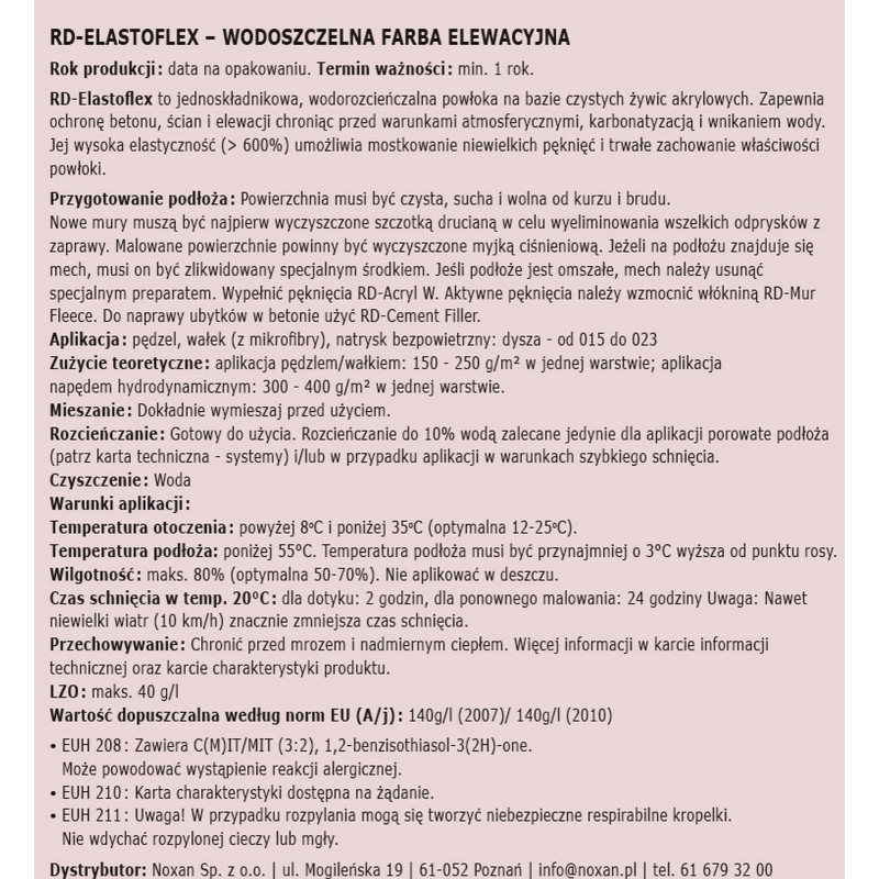 Elastoflex - kolory NCS z mieszalnika Elastoflex - kolory NCS z mieszalnika