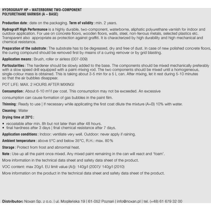 Hydrograff HP - kolory NCS z mieszalnika Hydrograff HP - kolory NCS z mieszalnika