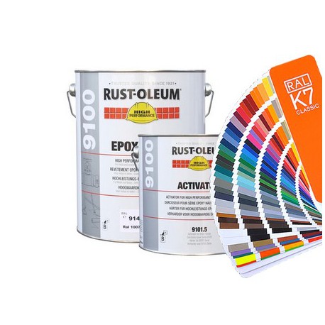 Farba epoksydowa Rust-Oleum 9100 - kolory RAL z mieszalnika
