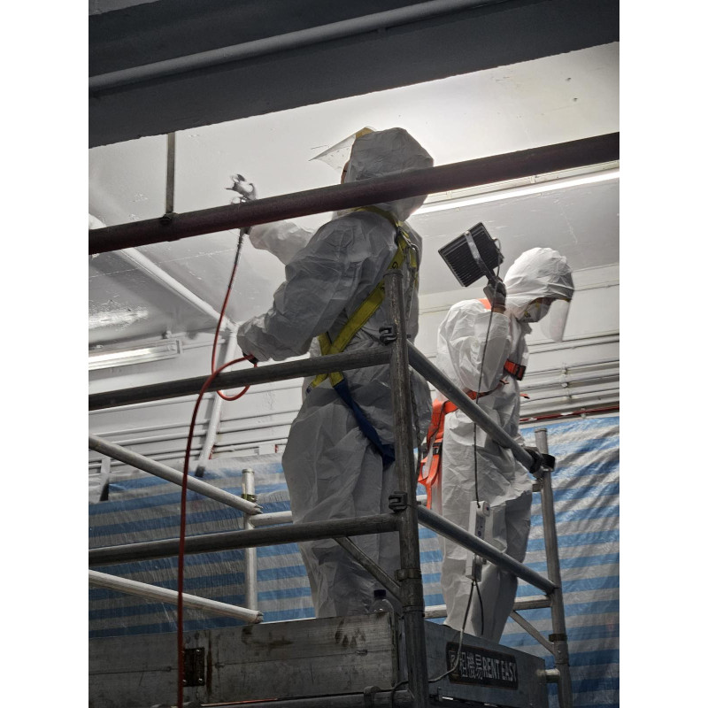 Surface painted with Aquasorb anti-condensation paint Surface painted with Aquasorb anti-condensation paint