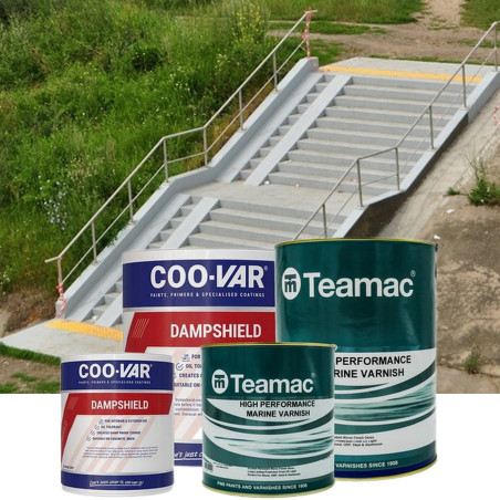 Exterior concrete painting - Dampshield Q124 + P101