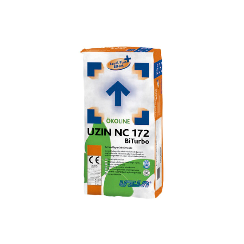 Uzin NC 172 BiTurbo quick-drying self-spreading compound Uzin NC 172 BiTurbo quick-drying self-spreading compound
