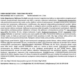 Tablicowa farba magnetyczna Tablicowa farba magnetyczna