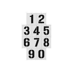 Letter and number templates - 50 mm, 150 mm, 300 mm Letter and number templates - 50 mm, 150 mm, 300 mm