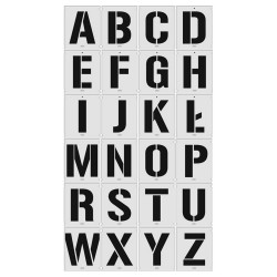 Letter and number templates - 50 mm, 150 mm, 300 mm Letter and number templates - 50 mm, 150 mm, 300 mm