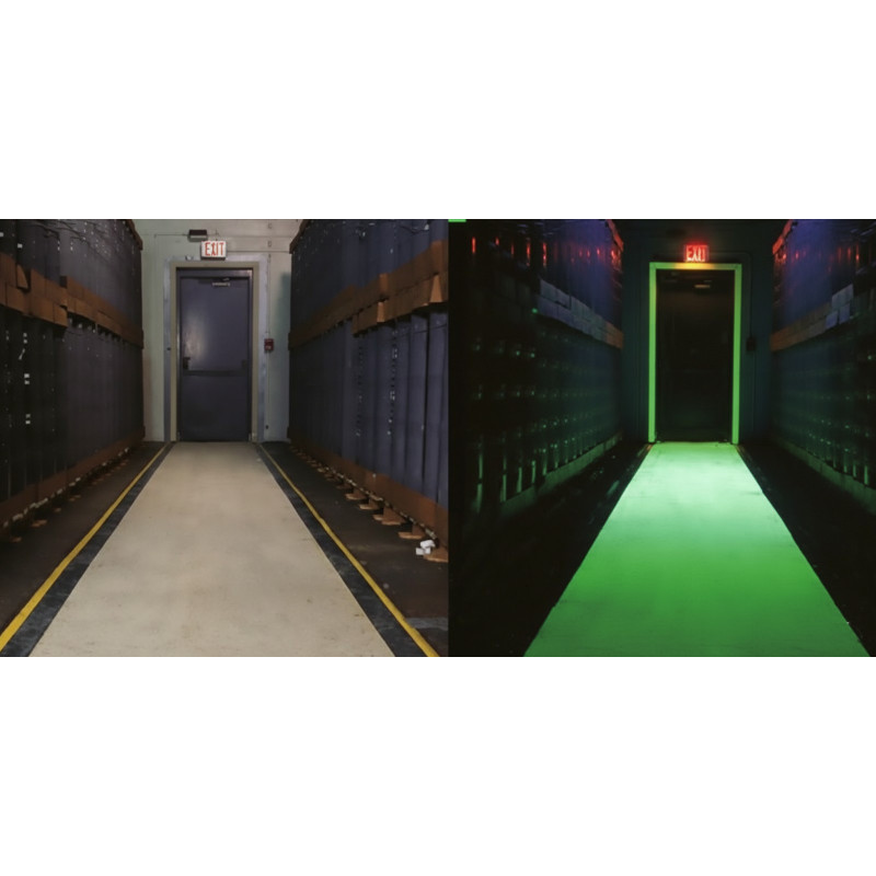 Glow-in-the-dark paint, at night Coo-Var Glow-in-the-dark paint, at night Coo-Var